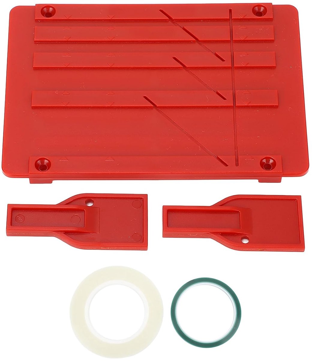 SnelShoppen - Tape Splicing Kit voor Universele Reel to Reel Tape Recorder, Inclusief Lasplaat, 1 Rol Lasband, 1 Rol Startband, 2 Bevestigingsmiddelen