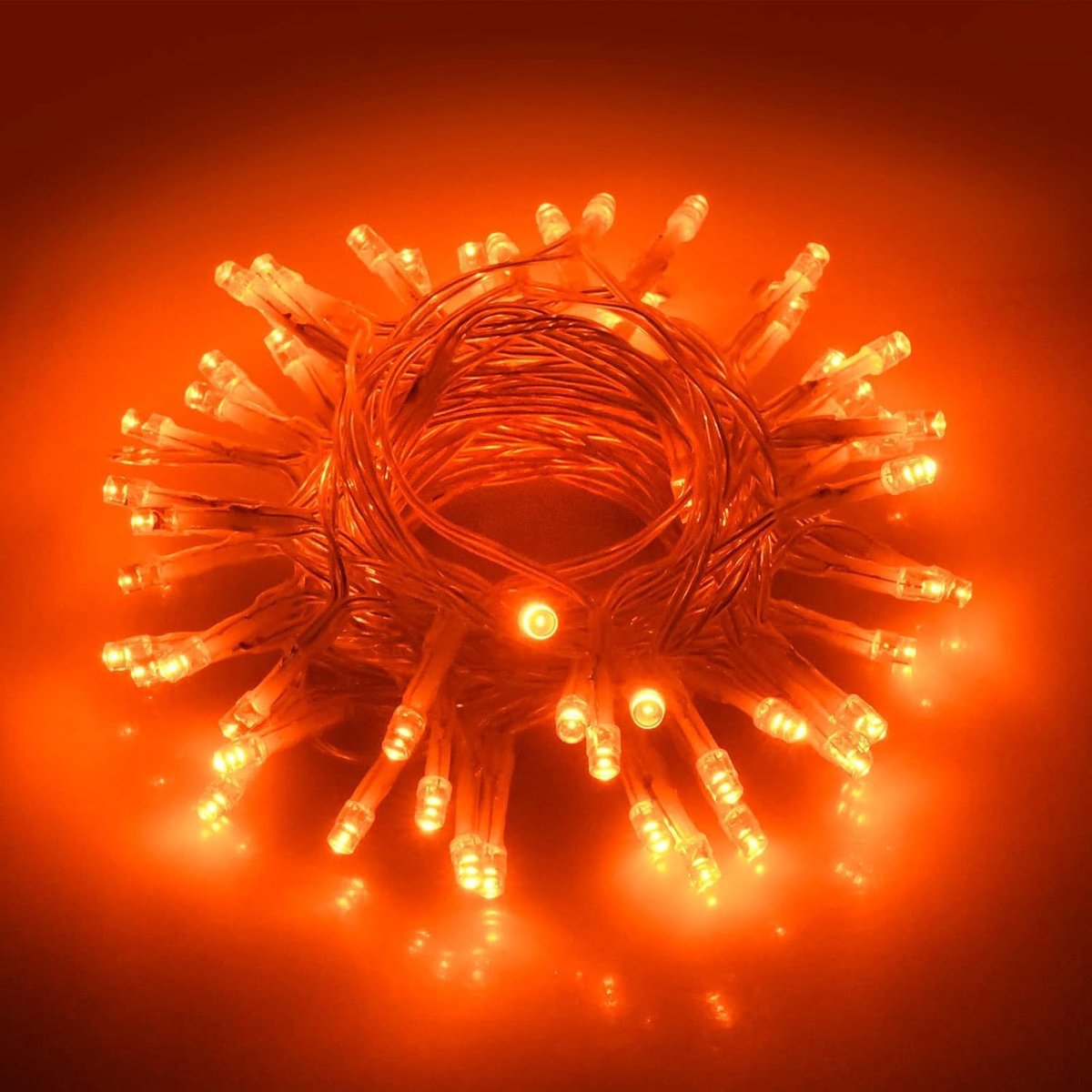Led-lichtsnoer 3 m - 30 leds - oranje - met timer voor sfeervolle decoratie - SnelShoppen