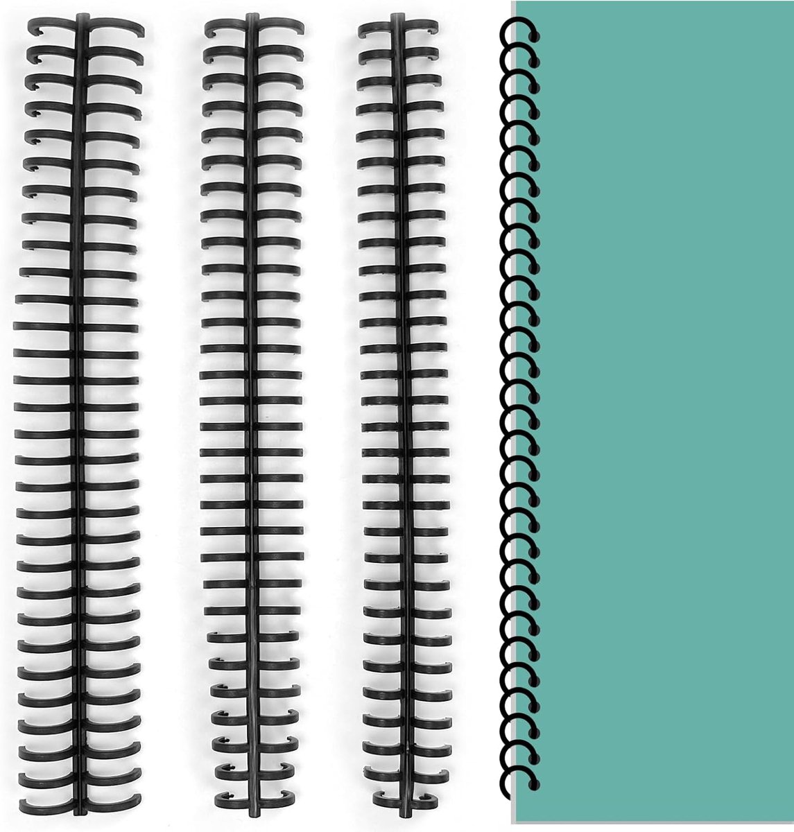 15pcs Plastic Binding Combs, 30 Holes, 28x10mm/13mm/16mm Binding Combs, Binding Combs, Plastic Binding Combs, Spiral - ShopVlot