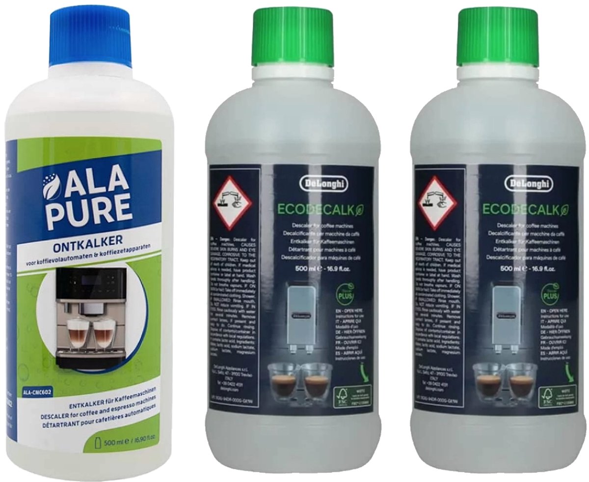 DeLonghi EcoDecalk Vloeibare Ontkalker DLSC500 (500ml) Promo-Pack