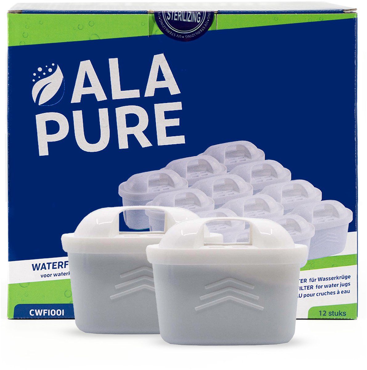 Alapure 1001A Compatibel met Brita maxtra en Maxtra+ 12-Pack