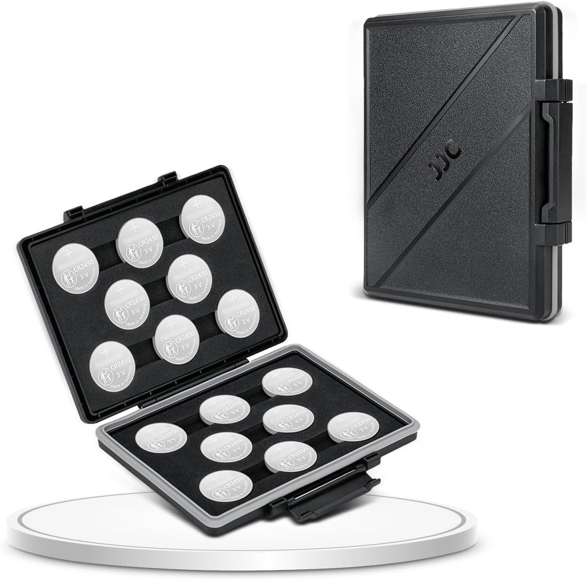 CR2450 Battery Case Holder Storage, Water Resistant Anti-Shock, Coin Cell Battery Case for 16x CR2450 / CR2430 / - ShopVlot