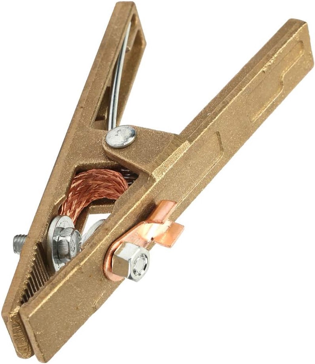 SnelShoppen - Las Krokodil Klem, Messing A-Vorm Aarde Klem, 300A Grondlasmachine Klem, Zwaar Belasting, Hoogwaardige Conductiviteit