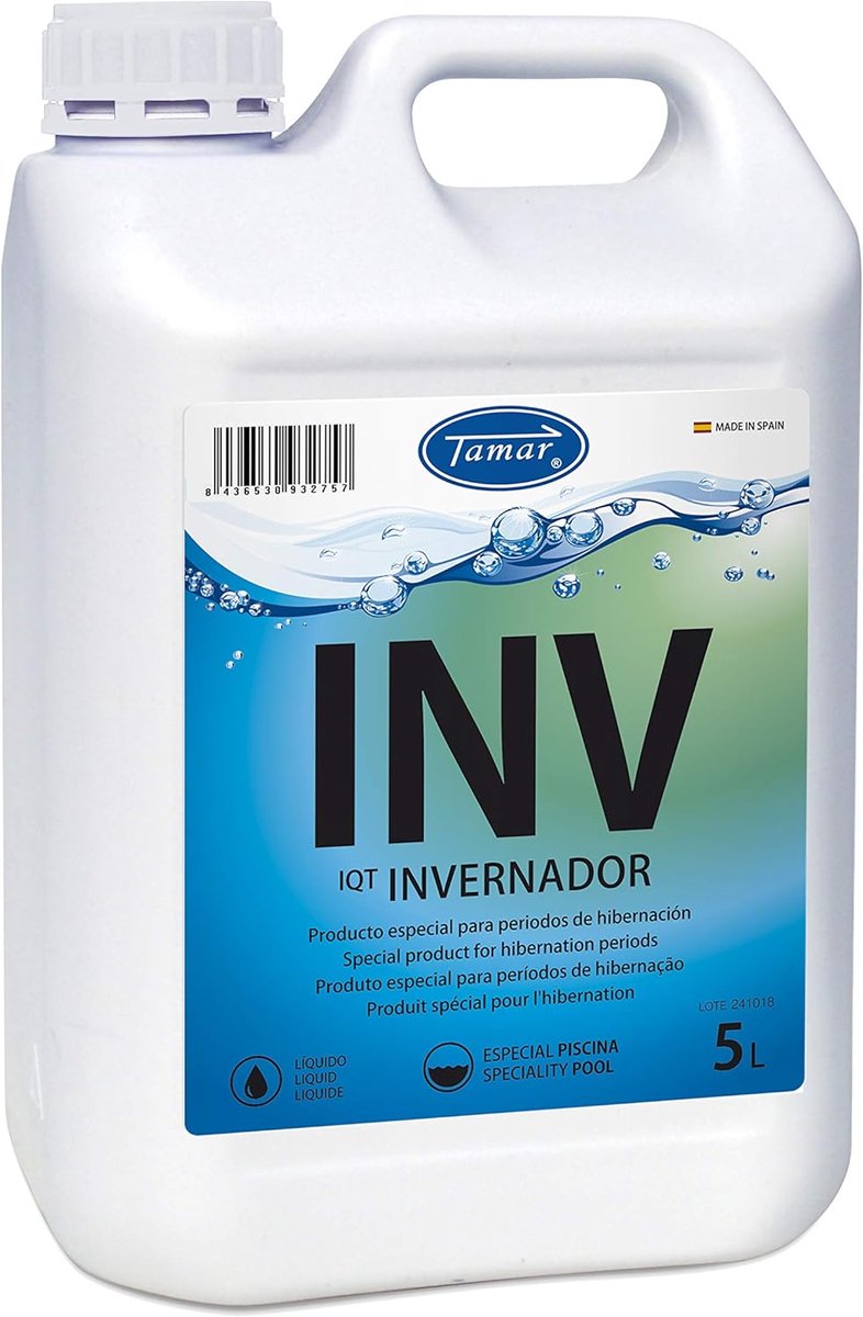 SnelShoppen - Tamar Vloeistof voor Zwembaden 5 Liter - Bacteriedodende Behandeling - Voorkomt Algen, Schimmels en Bacteriën - Voor Water pH 7.2-7.6 -