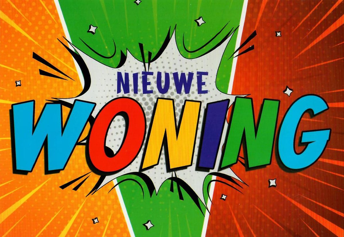 Verhuizen kaart | Wenskaart | 10 stuks | Nieuwe woning
