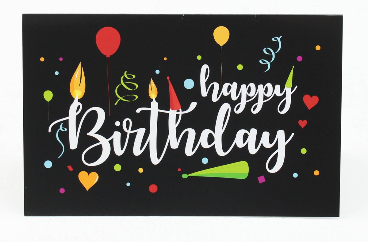 Wenskaart | 6 stuks | ADIOS applicatiekaart happy birthday