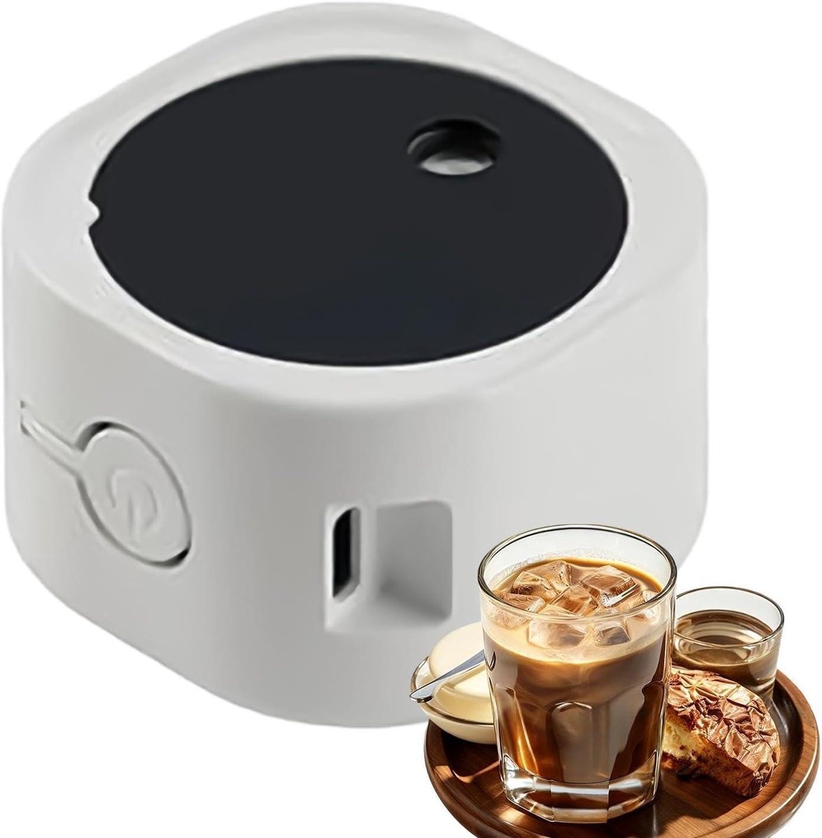 Koffie Mister - Bean Sprayer Tool - Koffie Malen Verbeteren - Magnetische Basis - 30 ml - Zwart