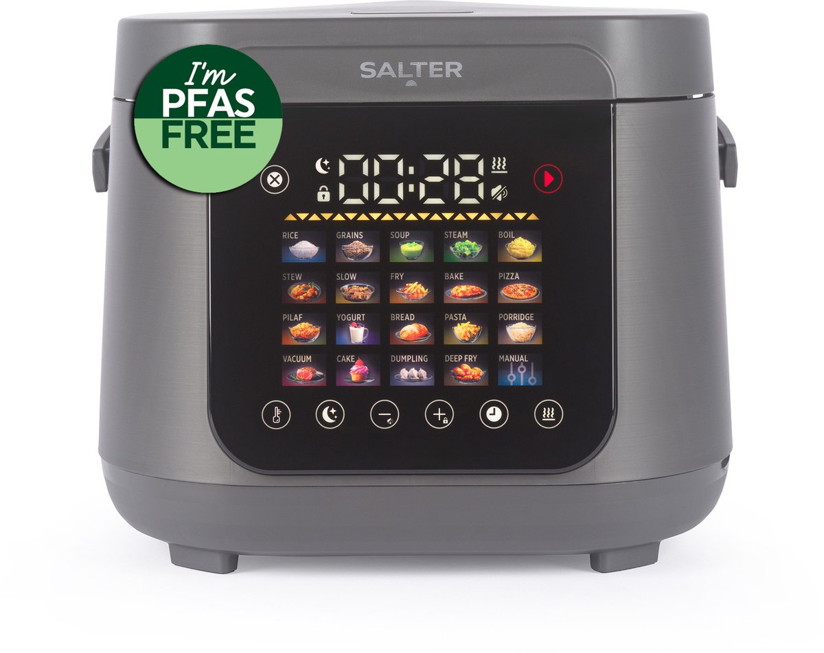 Salter Multicooker - 5 Liter - 20 Voorinstellingen - Warmhoudfunctie