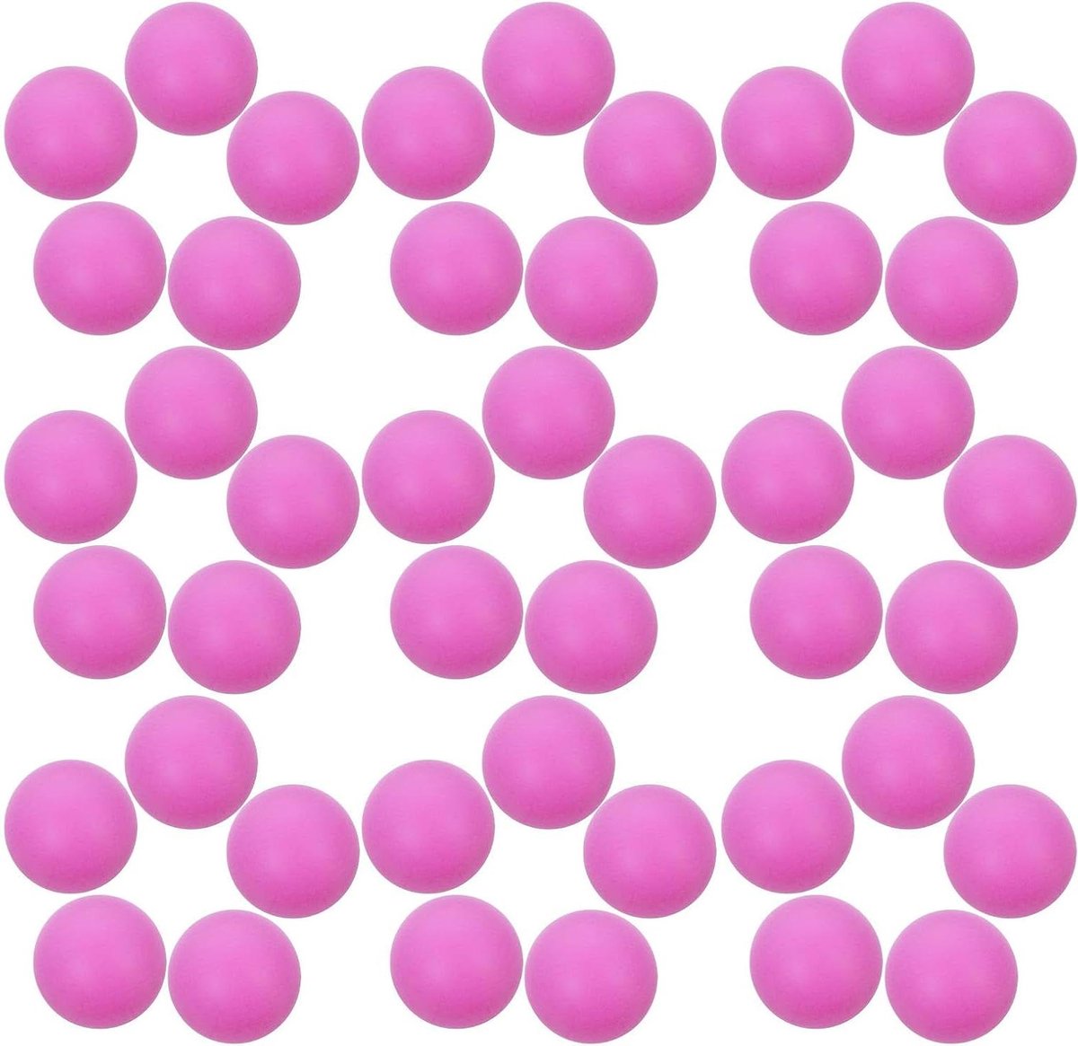 Tafeltennisballen - Loterijballen Pingpongballen - Schoolfeesten Spelletjes - Matte Grip Naadloos - 40 mm - Violet