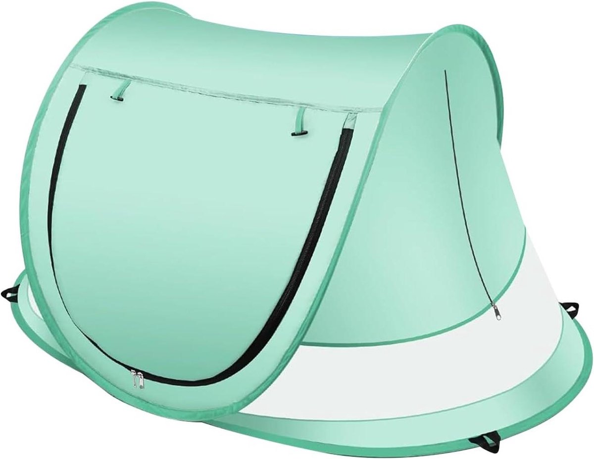 Baby Strandtent - Babytent Zonbescherming - Buiten Spelen - UV Bescherming UPF 50+ - 110x70x50 cm - Blauw