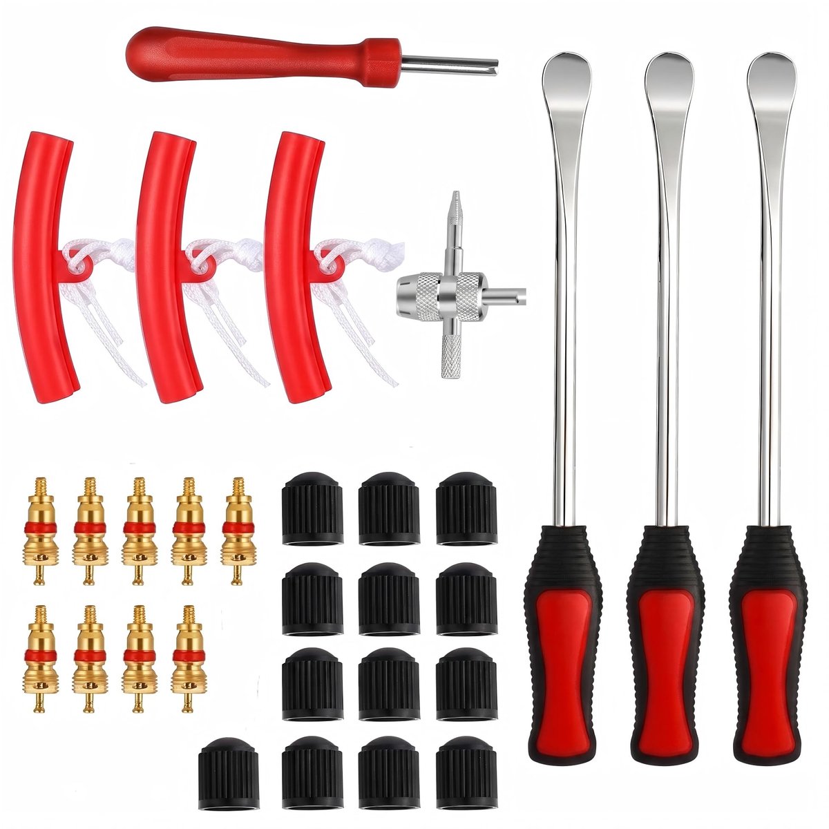 Omgoods - 30-Delige Banden Reparatie Kit met Montage IJzers