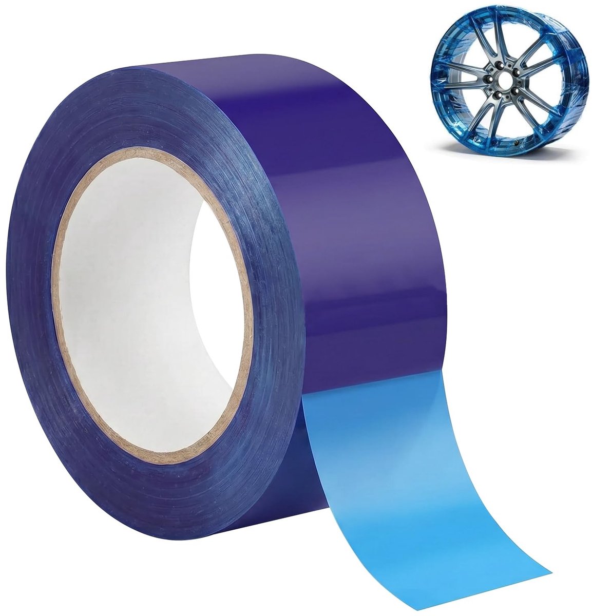Omgoods - Plakband voor Velgenbescherming 190 m x 5 cm PE Blauw