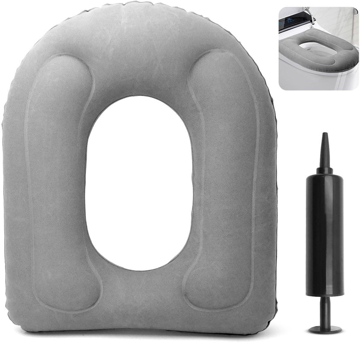 Omgoods - Opblaasbaar Toiletkussen met Suction Cup