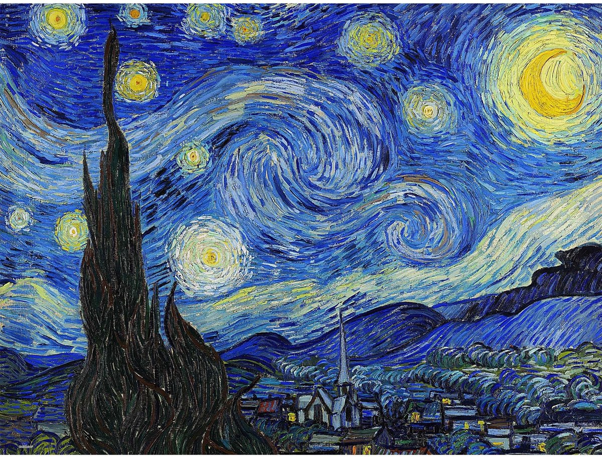Omgoods - Legpuzzel 1000 Stukjes - Vincent Van Gogh - The Starry Night