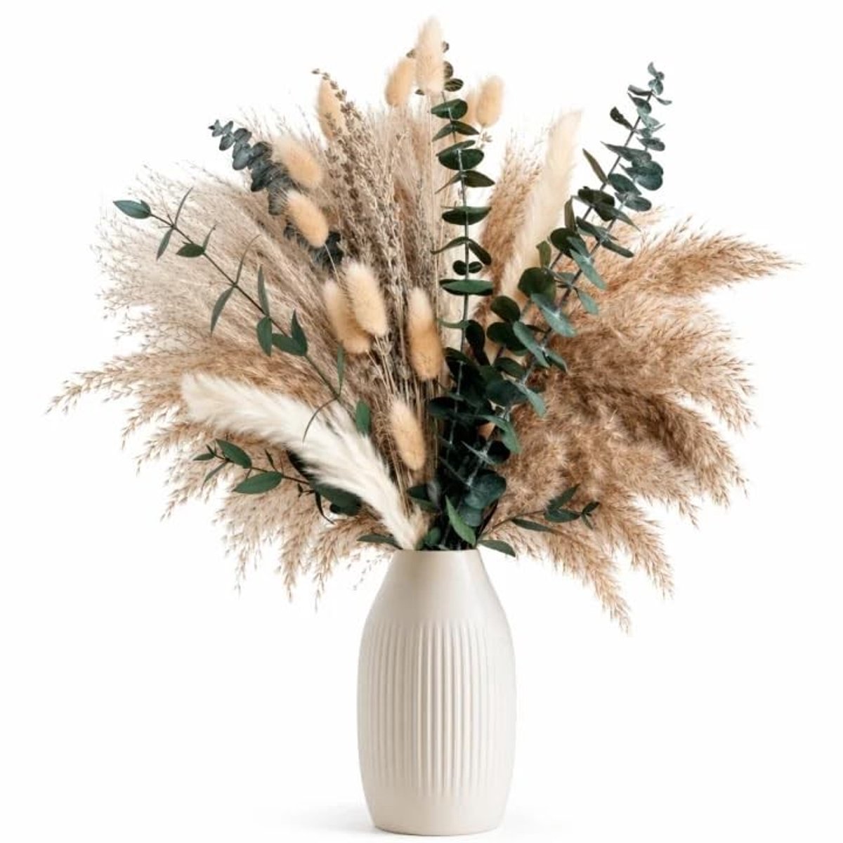 Omgoods - Boho Stijl Gedroogde Bloemen Boeket voor Decoratie