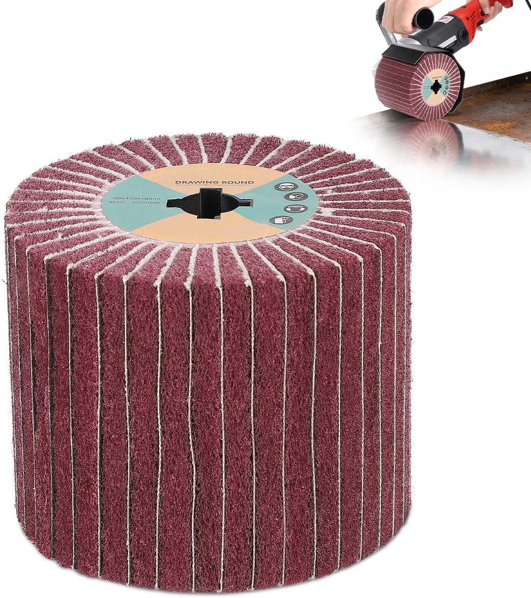Omgoods - Schuurrolborstel voor Elektrische Schuurmachine 19 x 120 mm Korrel 320