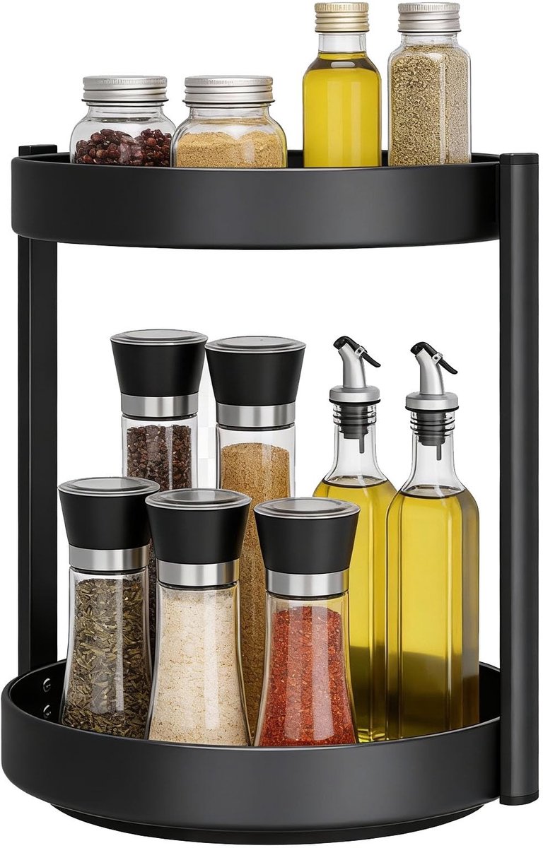 Omgoods - Draaitafel voor Specerijen en Cosmetica - Ruimtebesparend en Rotatie