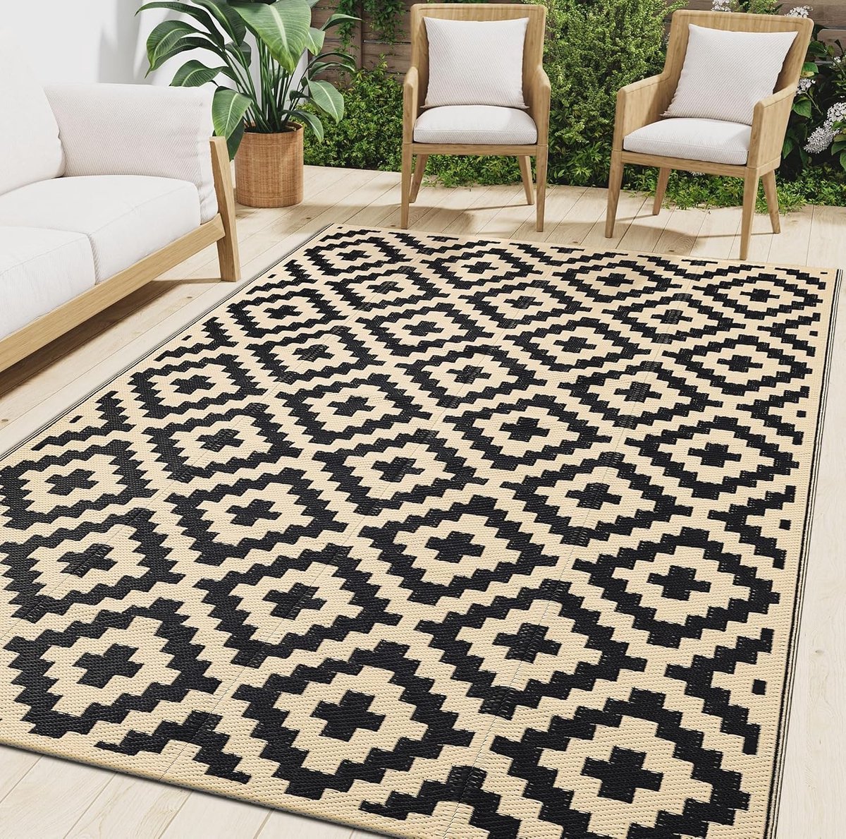 Omgoods - Grote Waterdichte Buitenmat 150x240cm voor Tuin en Balkon