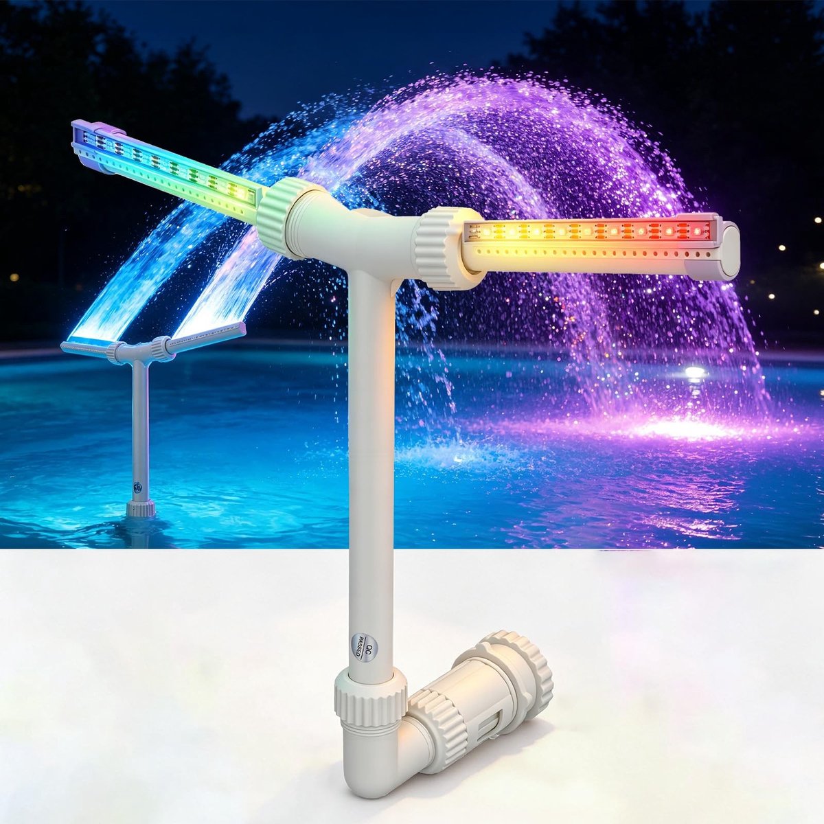 Omgoods - Zonnefontein met LED Verlichting en App Besturing