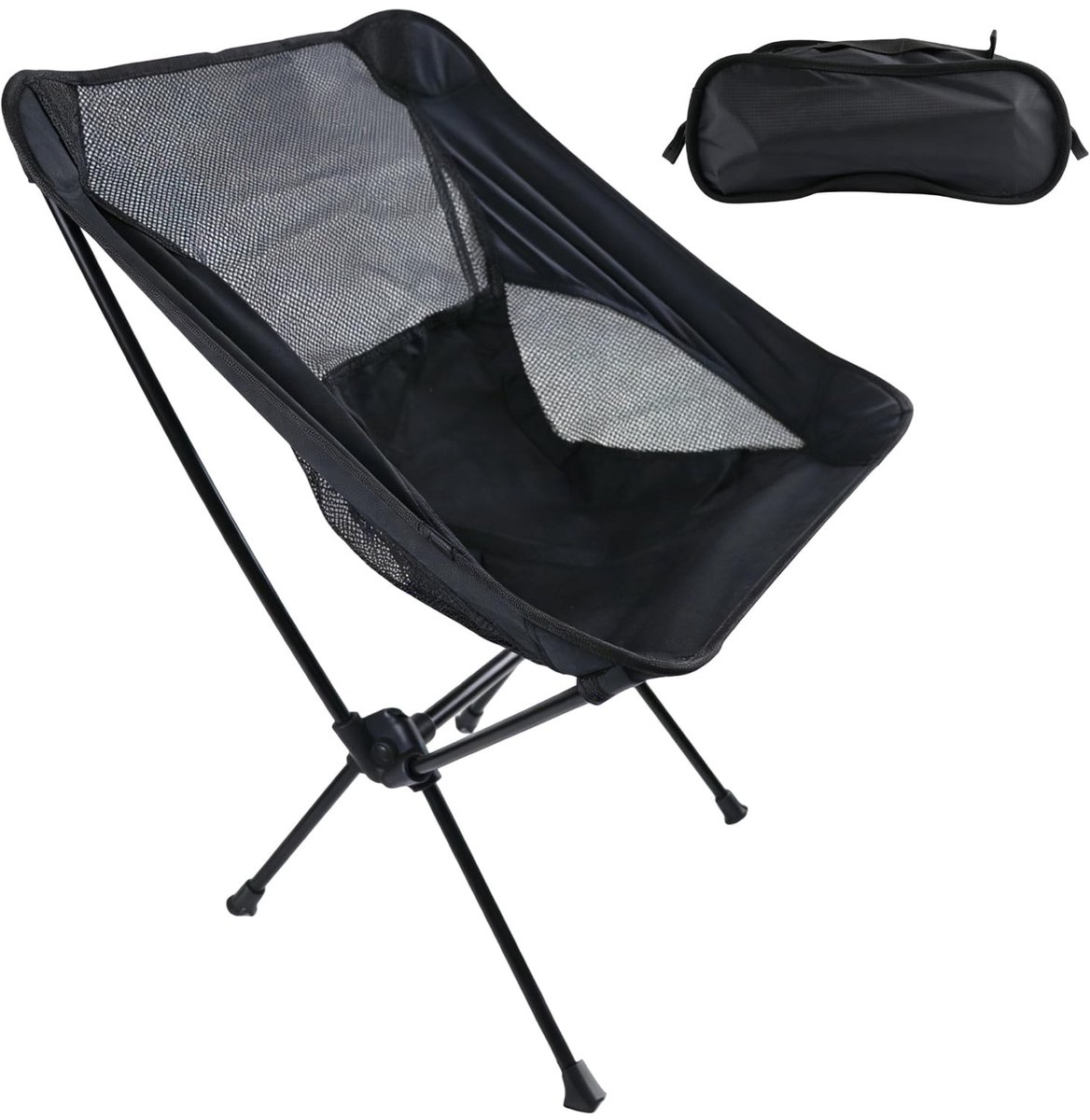 Omgoods - Opvouwbare Campingstoel met Draagtas - Ultralichte Vouwstoel voor Buiten