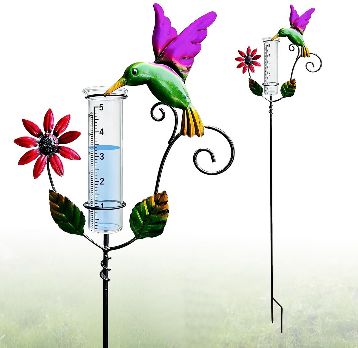 Omgoods - Vorstbestendige Regenmeter voor Tuin met 119 cm Steker