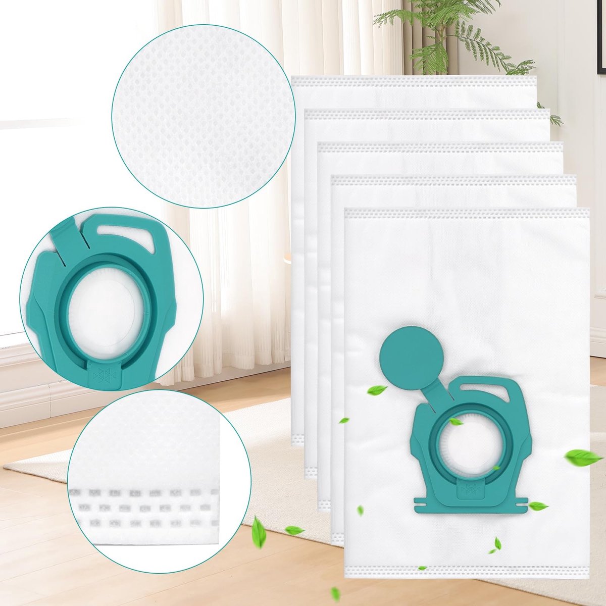 Omgoods - Stofzuigerzakken Set voor Miele TU Guard L1/S1 - 12 Zakjes en Filters