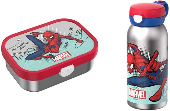 Ensemble de boîte à lunch et bouteille d'eau Spiderman.