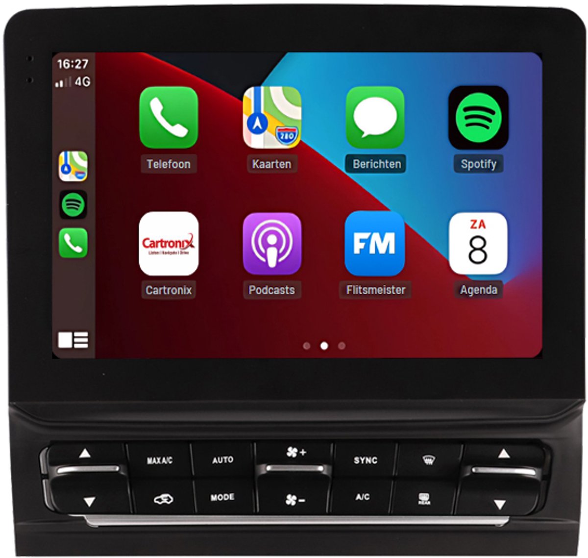 CarPlay autoradio geschikt voor Maserati Quattroporte | 2017 t/m 2023 | Cartronix CTX-113967 | 2017 2018 2019 2020 2021 2022 2023 | 10.5 inch | Android 15 | Draadloos Apple CarPlay & Android Auto | 4GB + 64GB | Bluetooth & Wifi