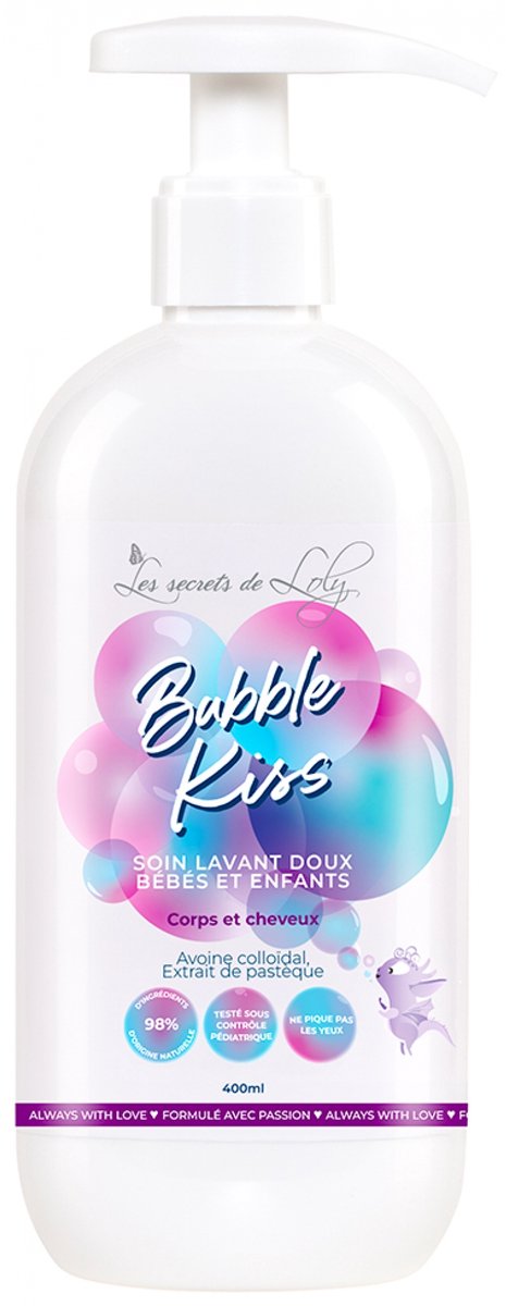 Les Secrets de Loly Bubble Kiss Milde Wasverzorging voor Baby's en Kinderen 400 ml
