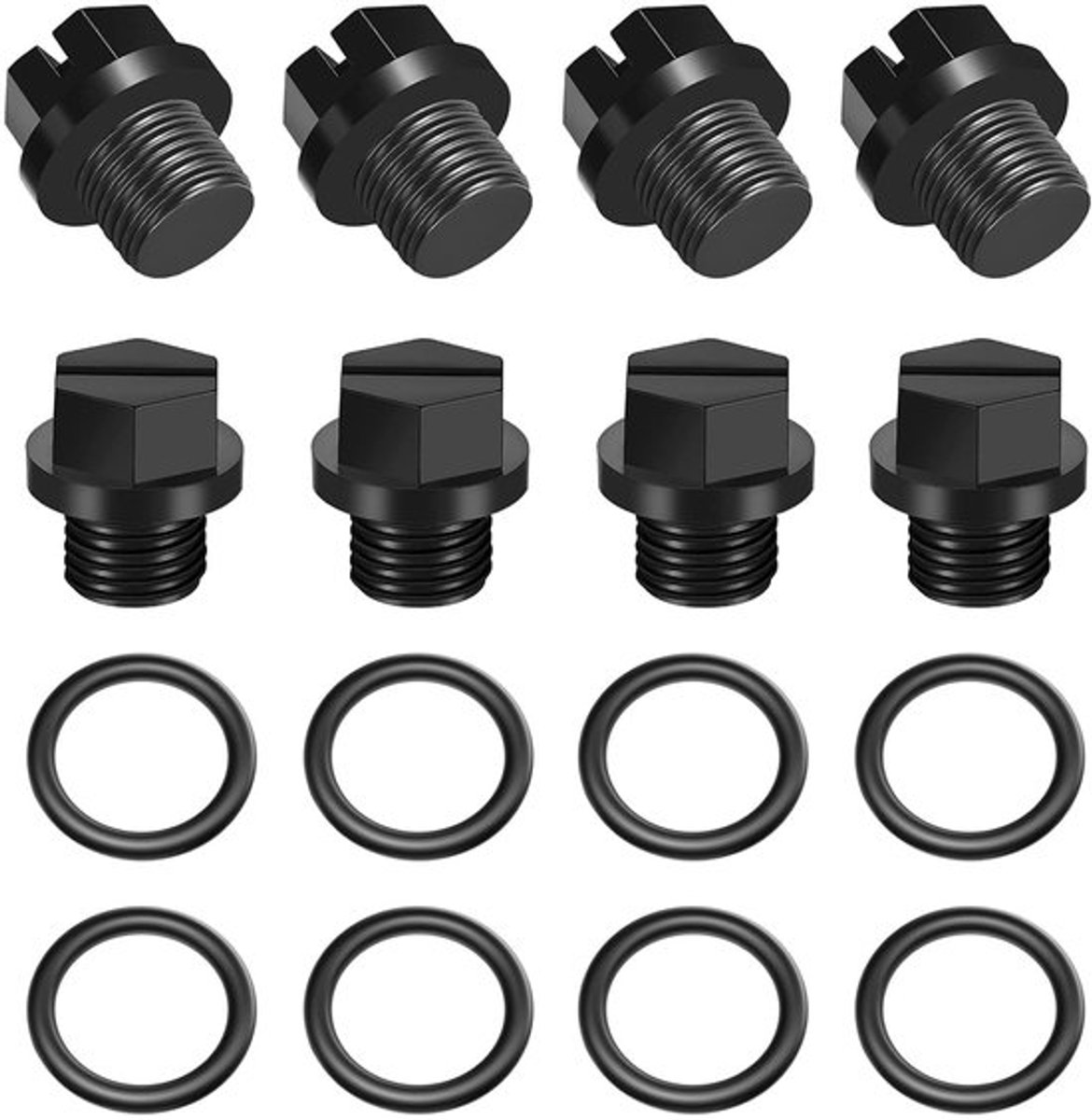 IMstore - Pool Drainage Screws - Drainstop - 8 Stuks - O-Ring Seals - Voor