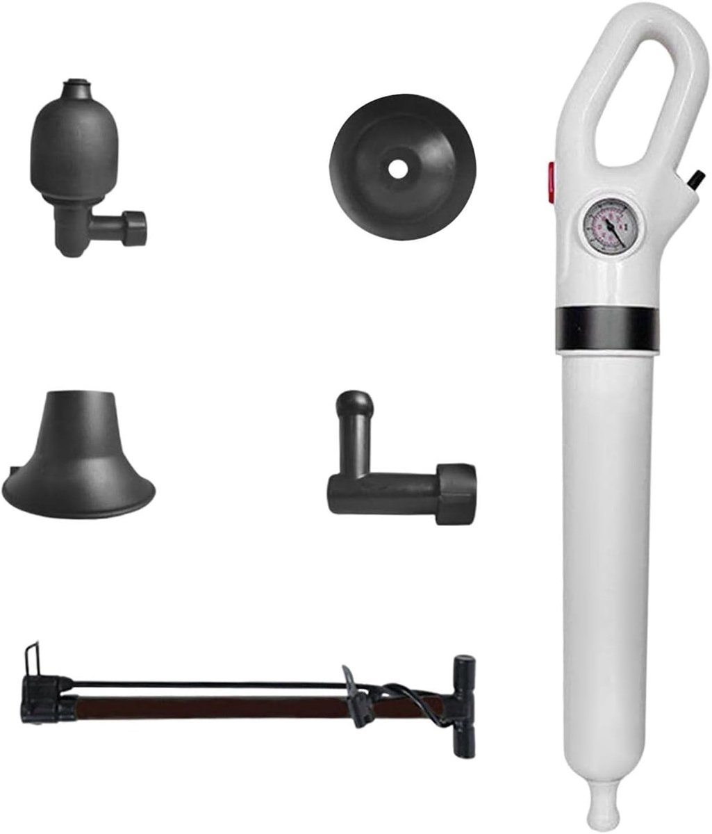 Afvoer Ontstopper - Hoge Druk Ontstopper - Verstopte Afvoeren Verhelpen - Met 4 Koppen - 57 cm - Stijl 1