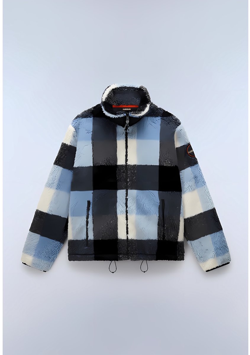 Napapijri-trui T-Montepiana NP0A88TK geruit Cby-XXL Check Cbw
