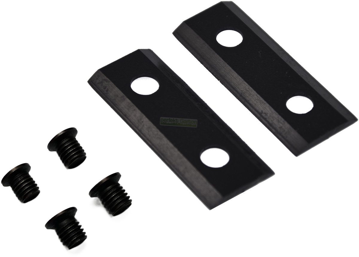 2 x 6,4 cm mes versnipperaar / houtversnipperaar BASIC MH 2500-1 / DS-Garten DS-AMA 2500 / HECHT 6284 XL
