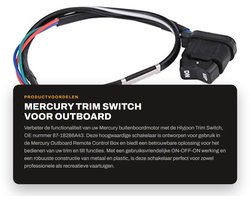 Dailygoods - Mercury Trim Switch - Voor Outboard - Eenvoudige bediening - Geschikt voor remote control box - Betrouwbaar - 87-18286A43 - Geschikt voor...