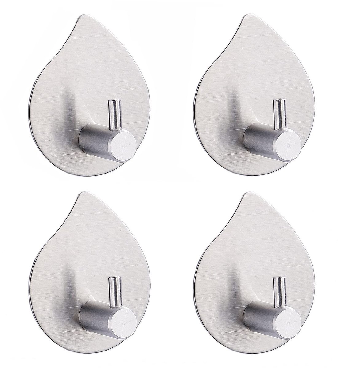 Dailygoods- Zelfklevende Haken Heavy Duty - Roestvrij Stalen Haken - Wandhaken voor Jas/Ha