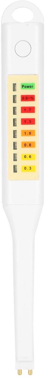 Dailygoods- Zoutmeter LED-display - Voedselzoutgehaltetester - Salinometer - ABS - 4 LR44-batterijen - Schaal 0,8-1,0