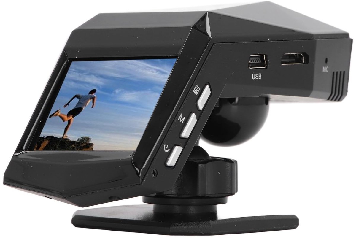Dailygoods- Dashcam 10MP HD - Dashcam voor auto voor en achter - Infrarood Nachtzicht - Parkeerbewaking - 2,0 inch Beeldscherm - Loopopname - Autocamera