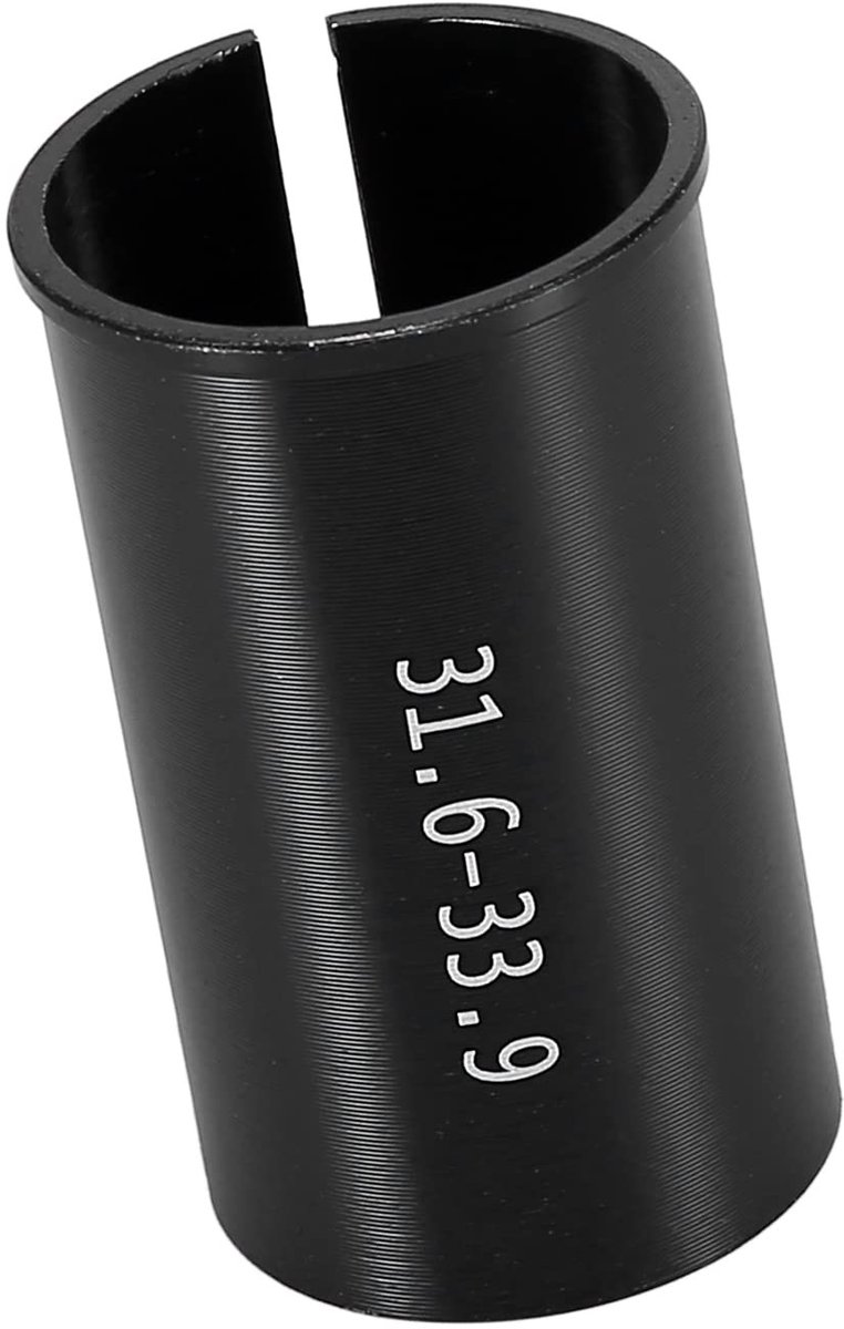 Dailygoods - Fietszadelbuis Adapter 31,6 tot 33,9 mm voor Zadelpen