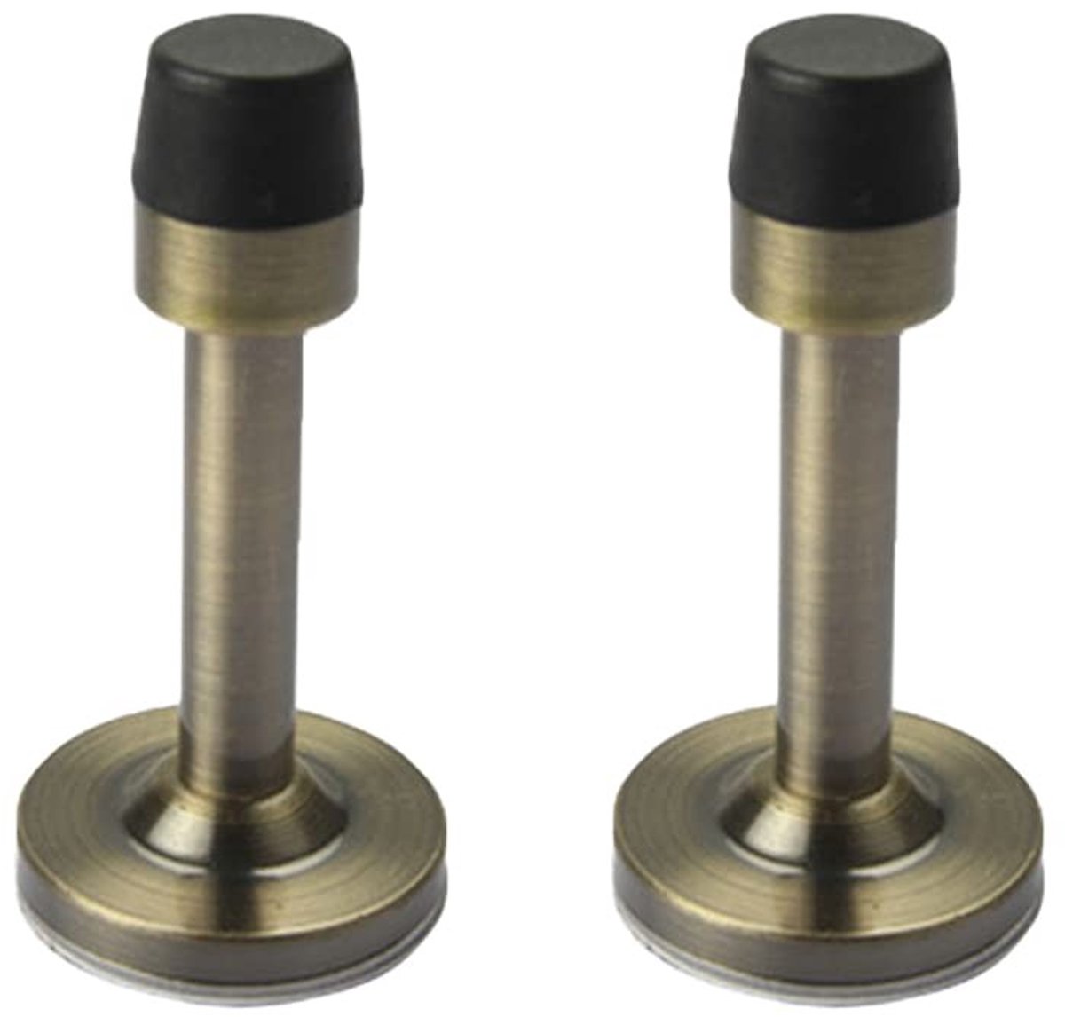 Dailygoods- Deurstopper Geluidsdempend - Roestvrij Staal - Wandmontage - Rubberen Buffer - Crash-proof - Eenvoudige Installatie - Deurstop