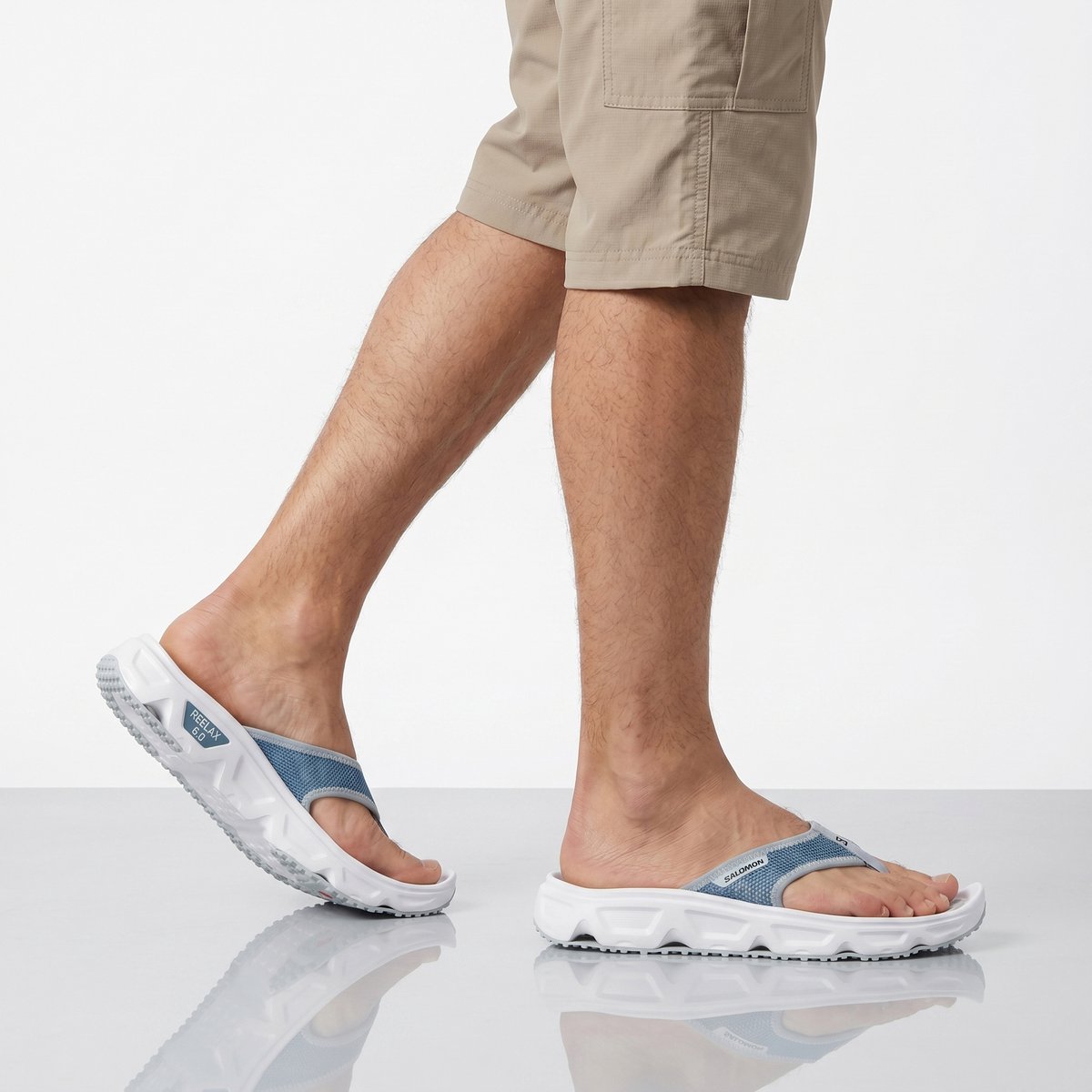 Salomon Reelax Break 6.0 Heren Sandalen Erholungsschuhe 471111 Blauw