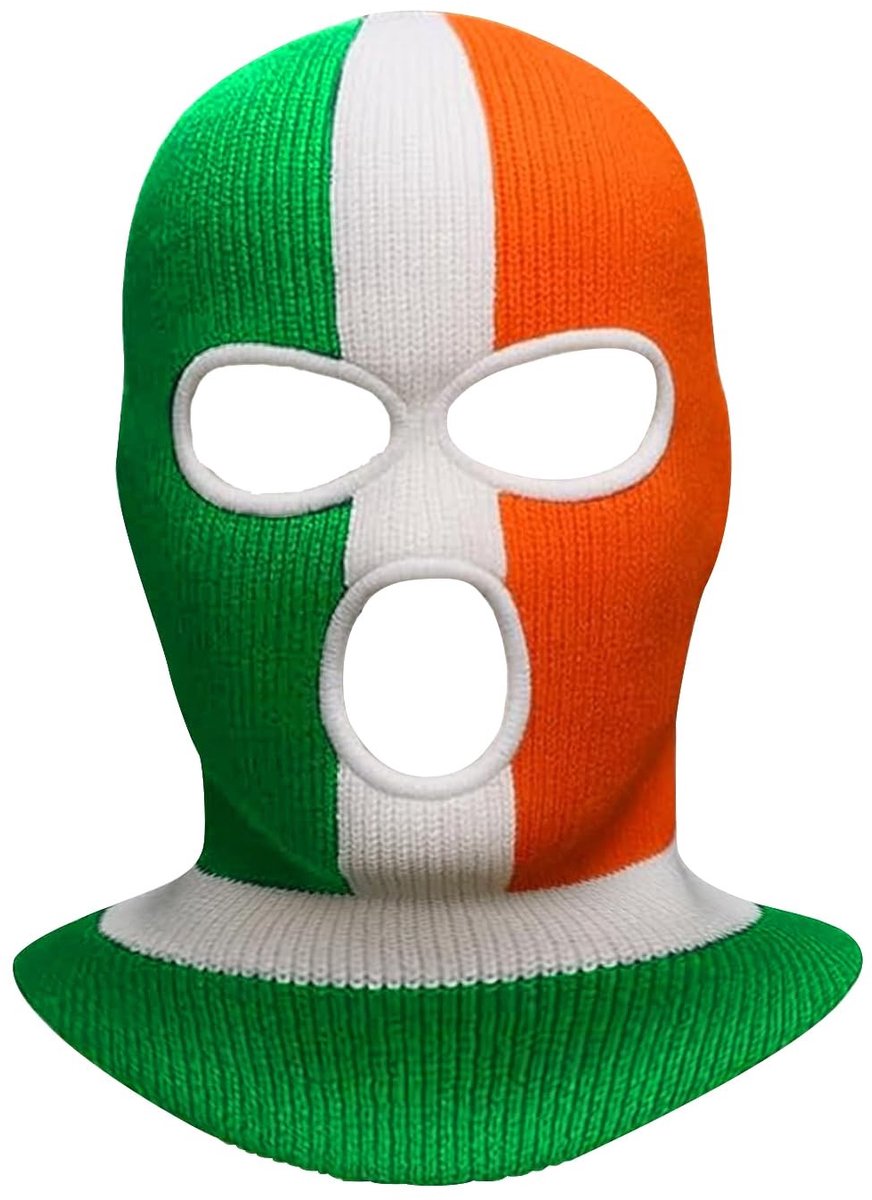 Dailygoods- Bivakmuts Groen - Ierse Driekleur - Gebreid Gezichtsmasker - Rekbare Balaclava - One Size - Ideaal voor St. Patrick’s Day