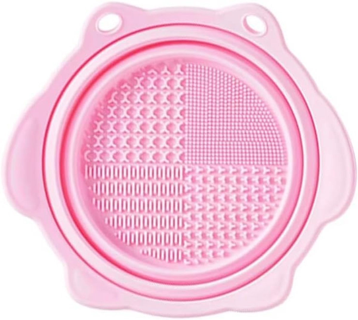 Reinigingsmat voor make-upkwasten, opvouwbaar en draagbaar, ideaal voor het reinigen van make-upborstels en cosmetica accessoires