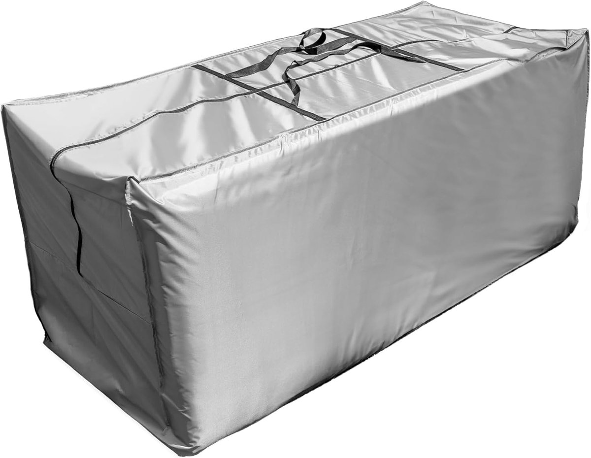 SnelShoppen - Opbergtas voor tuinkussens extra groot waterdicht UV-bescherming 175 x 60 x 80 cm voor tuin, balkon, camping, en buitengebruik
