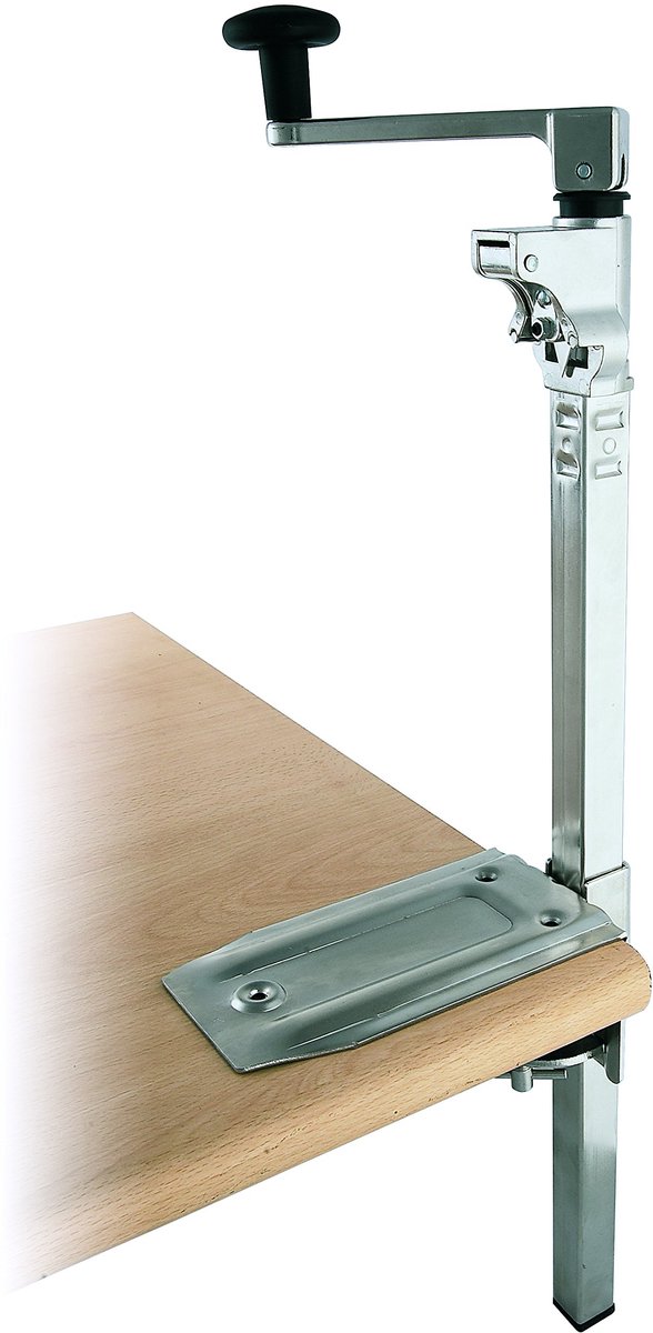 SnelShoppen - RVS industriële blikopener 495 mm - Zilver - Duurzaam en praktisch voor keuken, feest en camping
