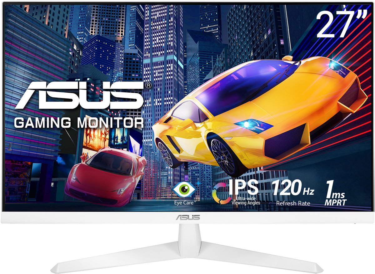 ASUS VY279HGR-W Eye Care - FHD IPS Monitor - 120Hz - 1ms - 27 Inch - Wit
