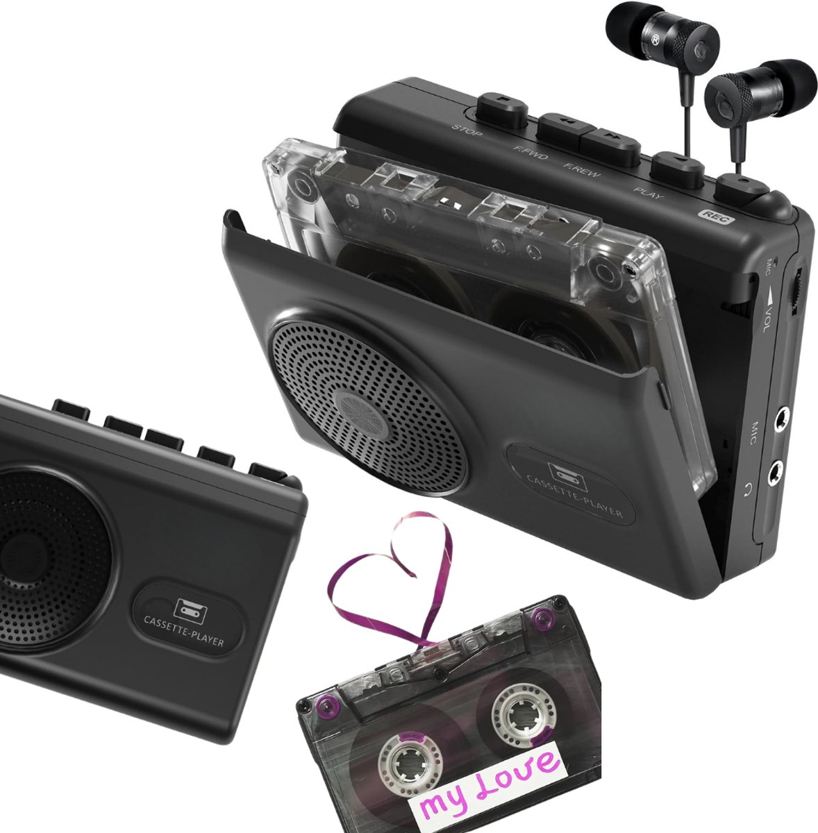 ApexArte® Cassette Speler - Walkman - Audio