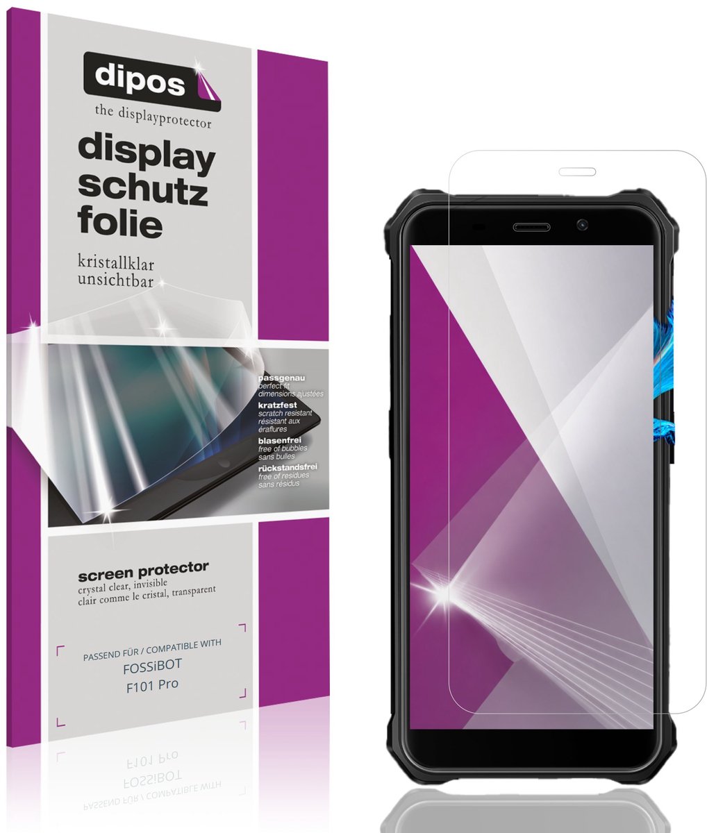 dipos – 4x Beschermfolie geschikt voor FOSSiBOT F101 Pro | Krasbestendige & heldere Screenprotector Ultra-Thin