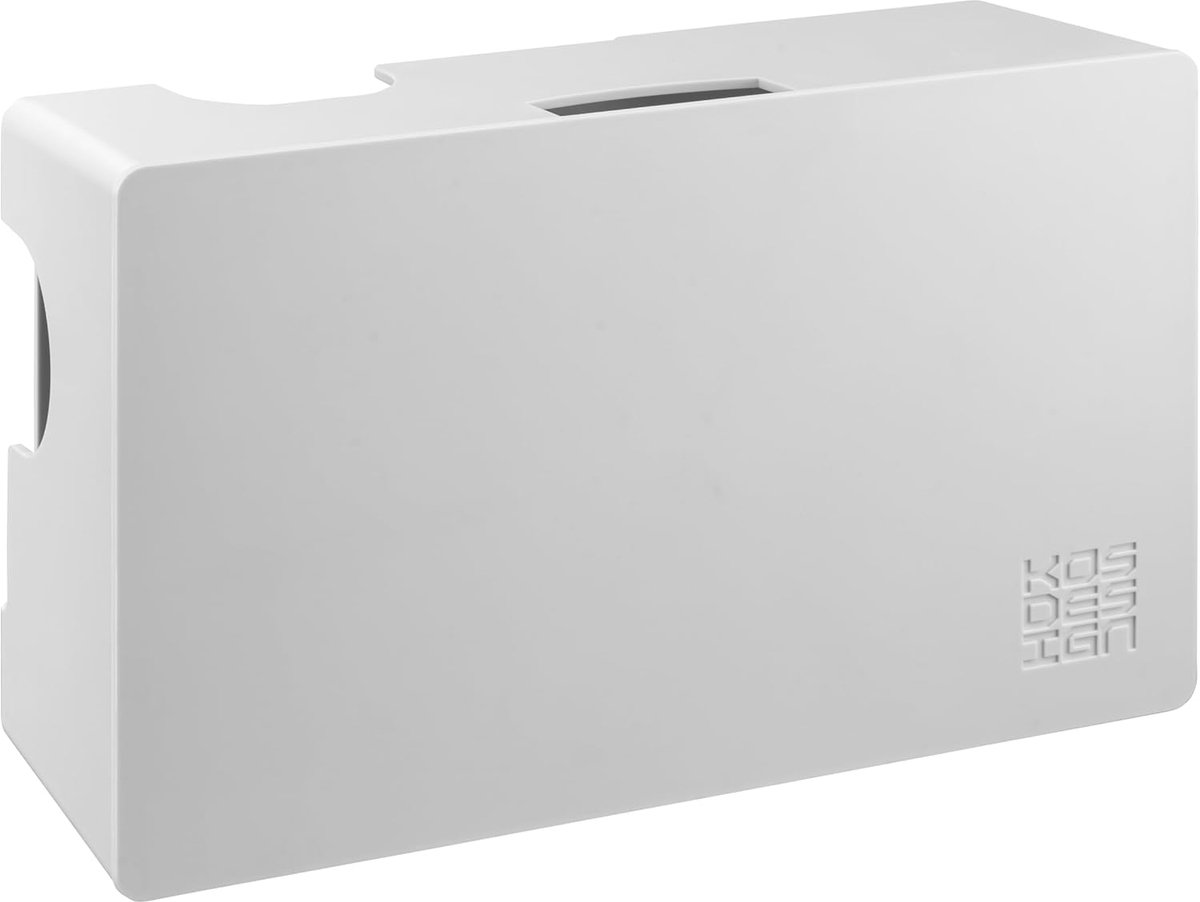 SnelShoppen - Kabelmanagementbox, ABS-kabelorganizer (32x20x11,5 cm), hittebestendige kabelopslag, wandmontage of vloergebruik, kabelbox met wandmonta