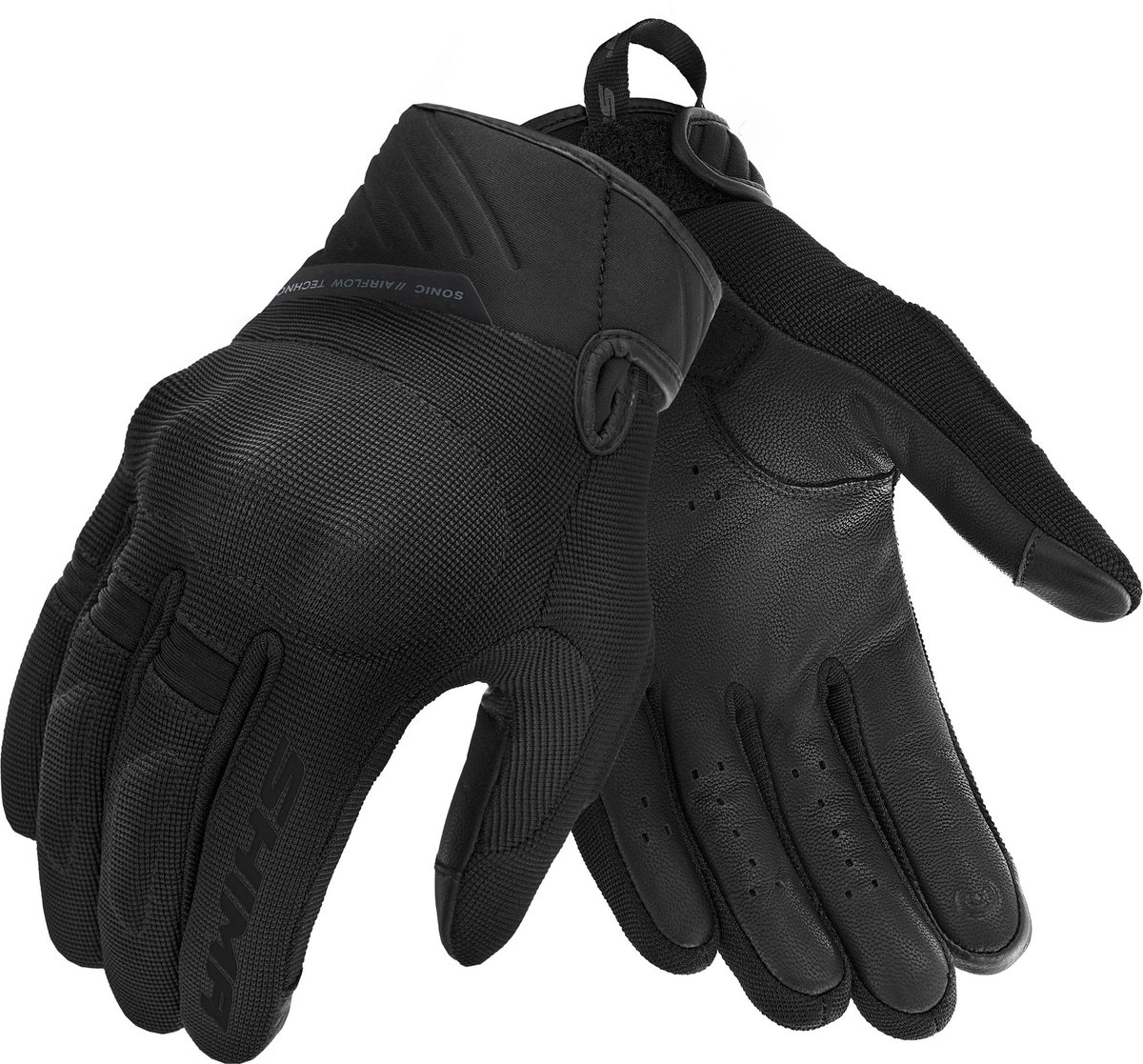 SHIMA SONIC Zwarte Motorhandschoenen Heren - Ademend & Beschermend