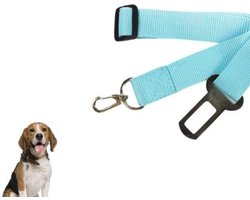 *** Hondengordel Blauw - Auto Riem Hond - Hond Auto op Reis - Veilig onderweg met Heble® ***